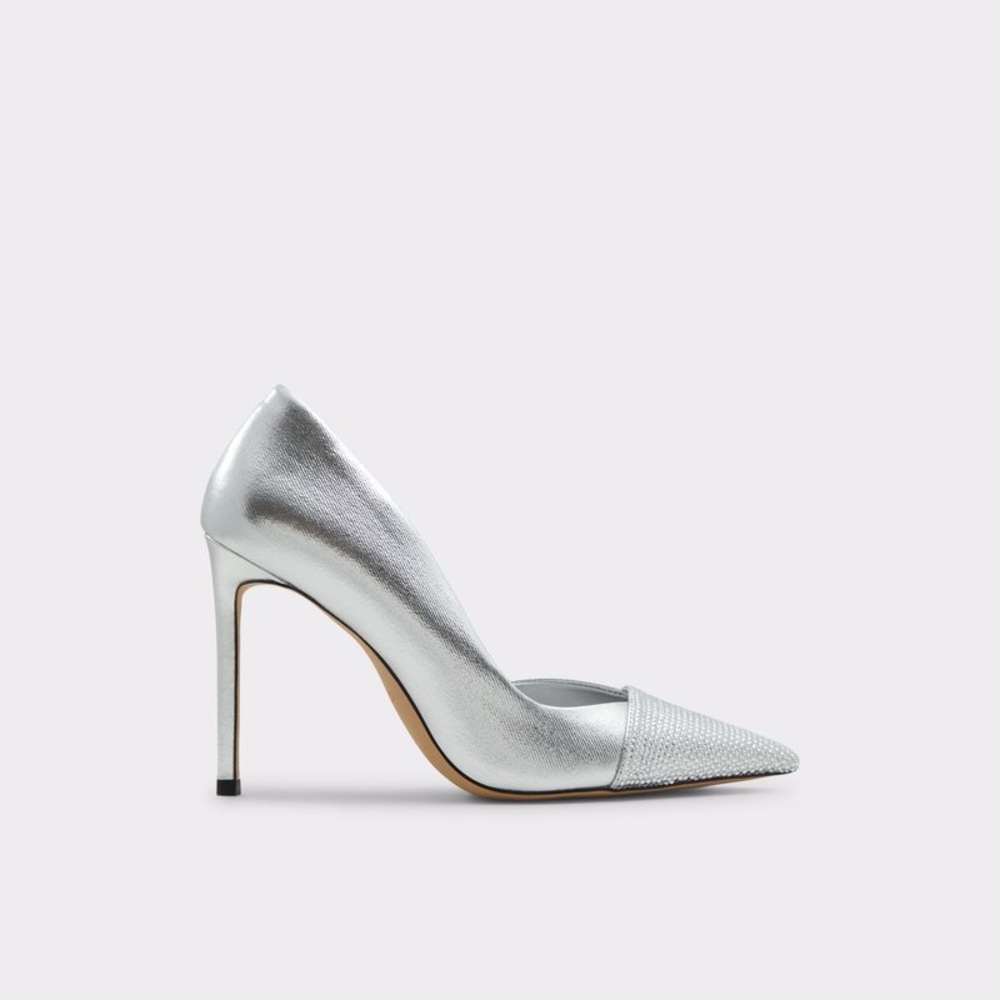 Aldo Silver Stiletto Heels